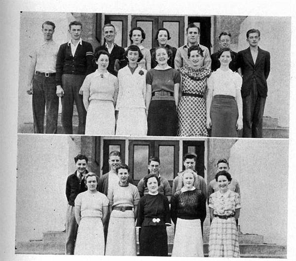 1936 senior and junior play actors 